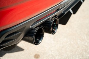 Chevrolet Camaro Performance Exhaust - Rear - CORSA Performance - Axle-Back Sport with Valved Dual Rear Exit and Quad Tips - Black Carbon Fiber - `16-`24